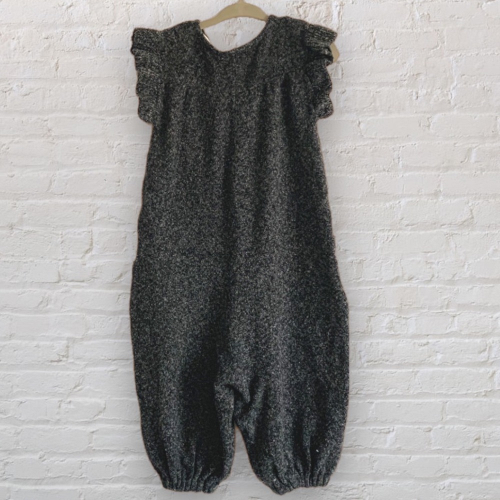 Zara Kids Knitwear | Sweater Jumpsuit Romper Ruffle Sleeve 18-24 toddler girl